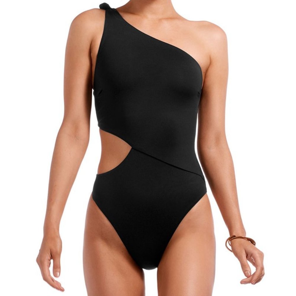 Vitamin A BLACK ECOLUX BARDOT 1 Pc Swim Suit XS